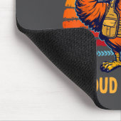 Thankful For Dom Proud Veteran Patriotic Thanksgiv マウスパッド (コーナー)