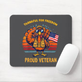Thankful For Dom Proud Veteran Patriotic Thanksgiv マウスパッド (マウス)