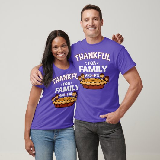 Thankful For Family And Pie Tシャツ (ユニセックス)