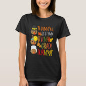 Thankful For My 7th Grade Turkeys Thanksgiving Tea Tシャツ (正面)