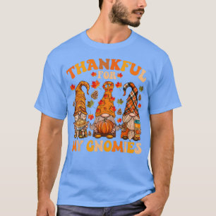 Thankful for My Gnomies Cute Gnome Thanksgiving Me Tシャツ