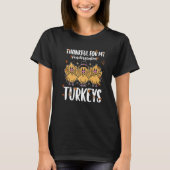 Thankful For My Kindergarten Turkey Thanksgiving T Tシャツ (正面)