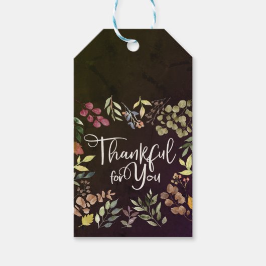 Thankful For You – 感謝祭 ギフトタグ (正面)