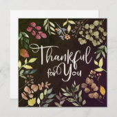 Thankful For You – 感謝祭 招待状 (正面/裏面)