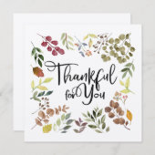 Thankful For You – 感謝祭 招待状 (正面/裏面)