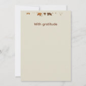 Thankful for You Fall Thank You Cards サンキューカード (裏面)