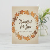 Thankful for You Fall Thank You Cards サンキューカード (スタンド正面)