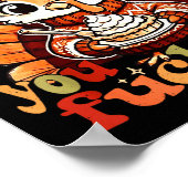 Thankful For You Forers Thanksgiving Turkey Pumpki ポスター (角)