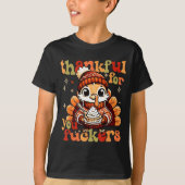 Thankful For You Forers Thanksgiving Turkey Pumpki Tシャツ (正面)