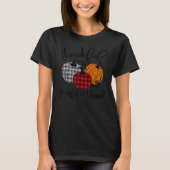 Thankful Grateful And Blessed Pumpkin Fall Leopard Tシャツ (正面)