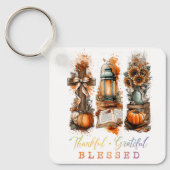 Thankful Grateful Blessed キーホルダー (正面)