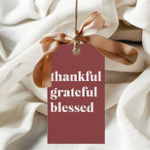 Thankful Grateful Blessed ギフトタグ