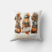 Thankful Grateful Blessed  クッション (裏面)