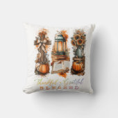 Thankful Grateful Blessed  クッション (正面)