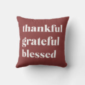 Thankful Grateful Blessed クッション (裏面)