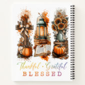 Thankful Grateful Blessed  ノートブック (裏面)