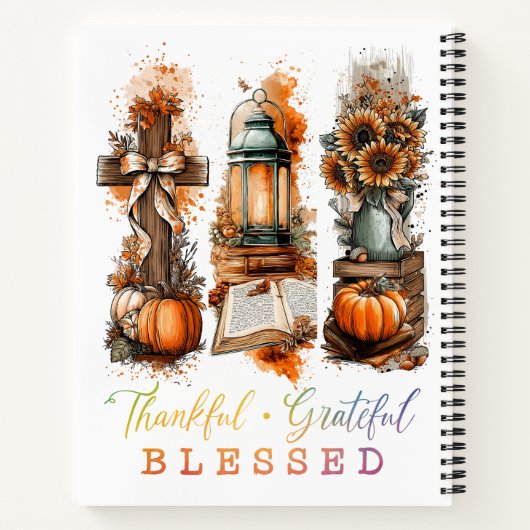 Thankful Grateful Blessed ノートブック (裏面)