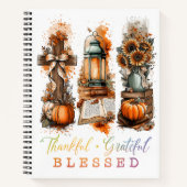 Thankful Grateful Blessed  ノートブック (正面)