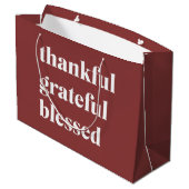 Thankful Grateful Blessed ラージペーパーバッグ (裏面アングル)