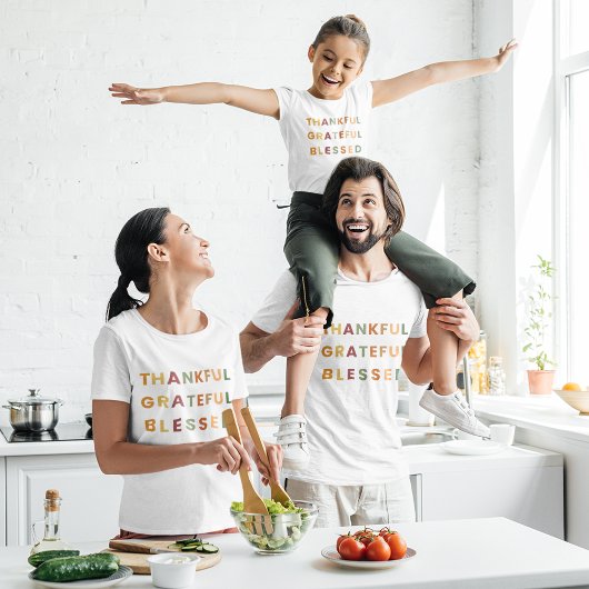 Thankful Grateful Blessed – 秋の色 Tシャツ