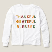 Thankful Grateful Blessed – Boys Fall Long Sleeve (デザイン正面)