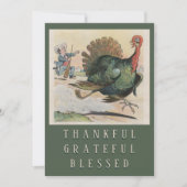 Thankful Grateful Blessed Bryan’s Thanksgiving シーズンカード (正面)
