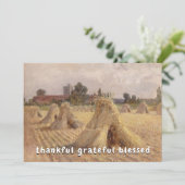 Thankful Grateful Blessed Corn Stooks Bray Church シーズンカード (スタンド正面)
