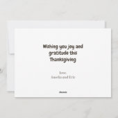 Thankful Grateful Blessed Corn Stooks Bray Church シーズンカード (裏面)