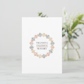 "Thankful Grateful Blessed" Elegant Autumn Wreath  シーズンカード (スタンド正面)