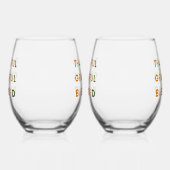 Thankful Grateful Blessed – Fall  ステムなしワイングラス (左)