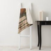 Thankful Grateful Blessed  | Girl with Pumpkin シェルパブランケット (インサイチュ)