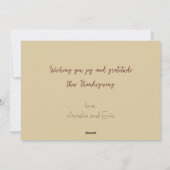 Thankful Grateful Blessed Harvest Roman Campagna シーズンカード (裏面)