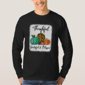 Thankful Grateful Blessed Leopard Pumpkin Fall Tha Tシャツ (正面)