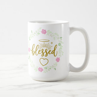 Thankful Grateful Blessed Mug – Positive Inspirati コーヒーマグカップ