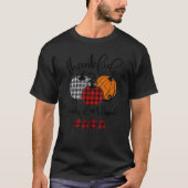 Thankful Grateful Blessed Papa Autumn Fall Pumpkin Tシャツ (正面)