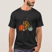 Thankful Grateful Blessed Pumpkin Thanksgiving Day Tシャツ (正面)