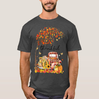 Thankful Grateful Blessed Pumpkin Truck Its Fall Y Tシャツ