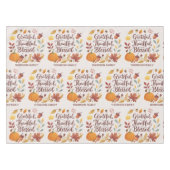 Thankful Grateful Blessed Thanksgiving Fall テーブルクロス (正面(横))