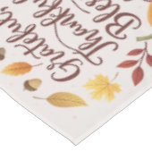 Thankful Grateful Blessed Thanksgiving Fall テーブルクロス (アングル)