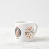 Thankful Grateful Blessed Thanksgiving Photo エスプレッソカップ (正面右)