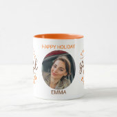 Thankful Grateful Blessed Thanksgiving Photo マグカップ (中央)