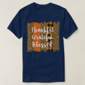 Thankful Grateful Blessed Women Leopard Buffalo Th Tシャツ (デザイン正面)