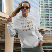 Thankful Grateful Blessed – Women’s Fall Hoodie パーカ