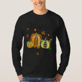 Thankful Greatful And Blessed Fall Vibes Pumpkins Tシャツ (正面)
