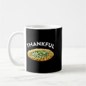 Thankful Green Bean Cerole Thanksgiving Dinner コーヒーマグカップ (左)