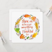 Thankful Greeting Card カード (正面/裏面インサイチュ)