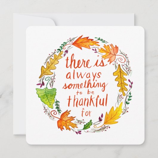 Thankful Greeting Card カード (正面)