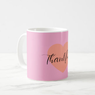 Thankful Heart Mug – Minimal Double Heart Design | コーヒーマグカップ