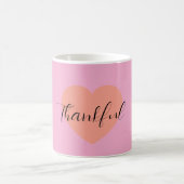 Thankful Heart Mug – Minimal Double Heart Design | コーヒーマグカップ (中央)