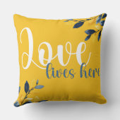 Thankful Home & Loving Roots Reversible Autumn クッション (裏面)